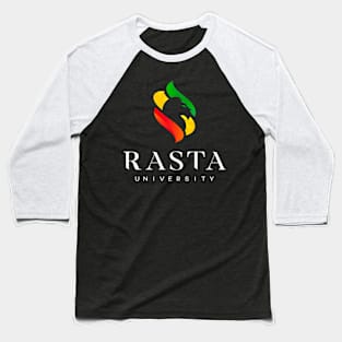 Rasta University Logo Reggae Baseball T-Shirt